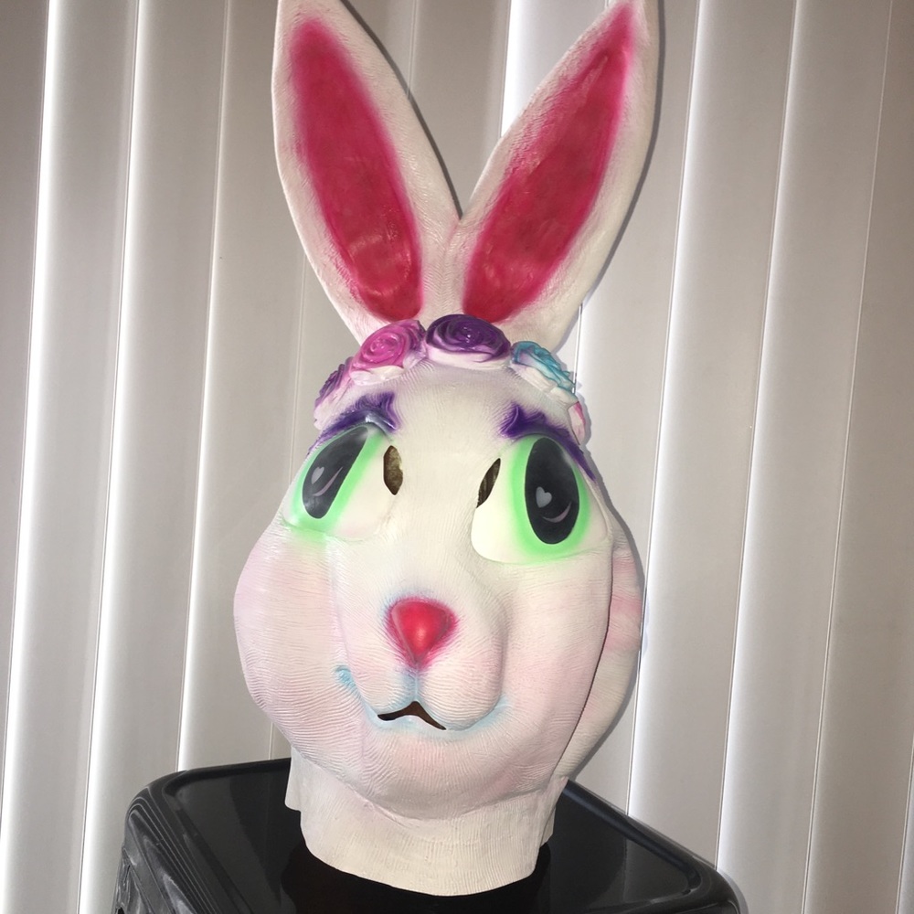 Halloween Lisa Frank Cute Bunny Rabbit Mask